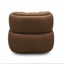 Ver imagem 7 de Poltrona Decorativa Cheval Giratória 360° em Couro Livintus Leather