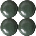 Ver imagem 1 de Kit 4 Pratos Fundos Orgânico 21cm Cerâmica Verde 600ml Arauc