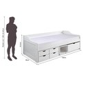 Ver imagem 3 de Cama Roma 90x190cm Madeira Maciça Branco