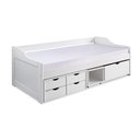 Ver imagem 2 de Cama Roma 90x190cm Madeira Maciça Branco