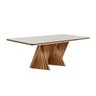Mesa de Jantar com Vidro Volendam - Dt 55394 Wood Prime - Dt 2.20 X 1.10 - 1