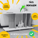 Ver imagem 3 de Mesa Lateral Sofá Mesinha de Apoio Canto Decoração Minimalista Branco