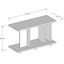Ver imagem 2 de Mesa Lateral Sofá Mesinha de Apoio Canto Decoração Minimalista Branco