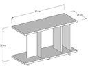 Ver imagem 2 de Mesa Lateral Sofá Mesinha de Apoio Canto Decoração Minimalista Branco