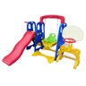 Playground Infantil 5x1 Crianças com 2 Cesta de Basquete Balanço Azul/vermelho/amarelo G31 - Encantu - 6
