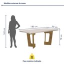 Ver imagem 7 de Mesa de Jantar 180cmx90cm Tampo de 40mm Liz Valdemoveis