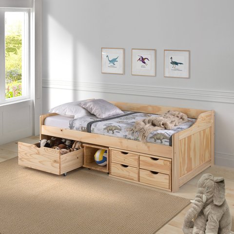 Cama Maxima 90x190cm Madeira Maciça Amarelo