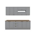 Ver imagem 4 de Cozinha Completa 7 Peças 100% Mdf com Tampo Americana