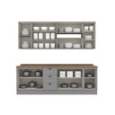 Ver imagem 3 de Cozinha Completa 7 Peças 100% Mdf com Tampo Americana