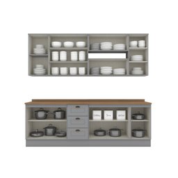 Cozinha Completa 7 Peças 100% Mdf com Tampo Americana - 3