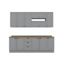 Ver imagem 4 de Cozinha Completa 7 Peças 100% Mdf com Tampo Americana