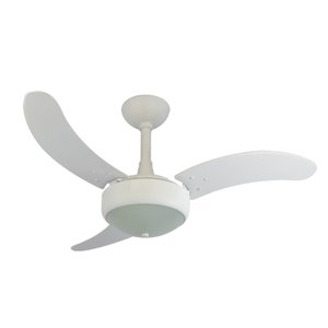 Ventilador de Teto Infinity Lux Branco 3 Pás MDF Branco 220V 2003