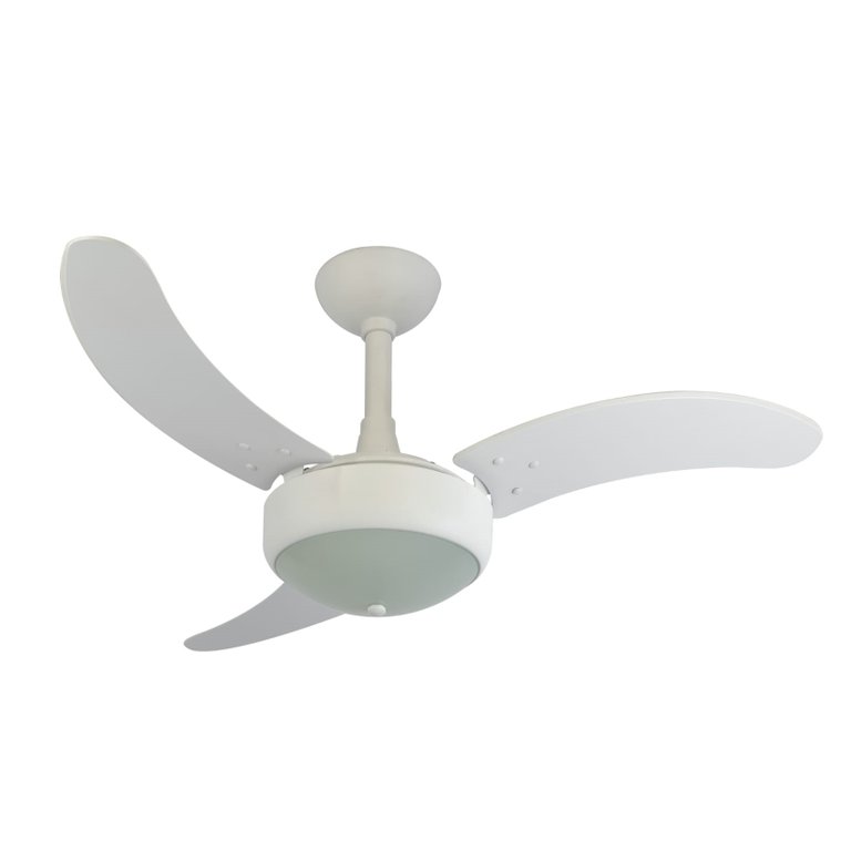 Ventilador de Teto Infinity Lux Branco 3 Pás MDF Branco 220V 2003 Ventilador de Teto Infinity Lux Branco 3 Pás MDF Branco 220V 2003