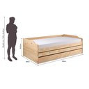 Ver imagem 3 de Tri Cama Lotar 2 90x190cm Madeira Maciça Amarelo