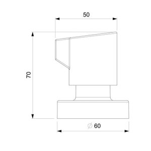 Kit com 3 Acabamento de Registro Base Reforma 1/2, 3/4, 1 Fit Celite