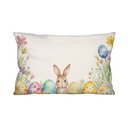 Ver imagem 1 de Capa de Almofada Decorativa Jardim de Páscoa 100% Algodão para Sofá- 30x50cm