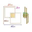 Ver imagem 2 de Arandela Plafon Tec Dourado LED 45W 3000K Bella GD010 ST2479