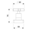 Ver imagem 1 de Kit com 3 Acabamento de Registro Base Reforma 1/2, 3/4, 1 Lotus Celite