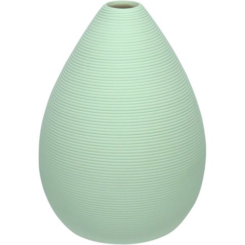 Vaso Decorativo Enfeite Planta Aparador Cerâmica 17x13x13cm Menta