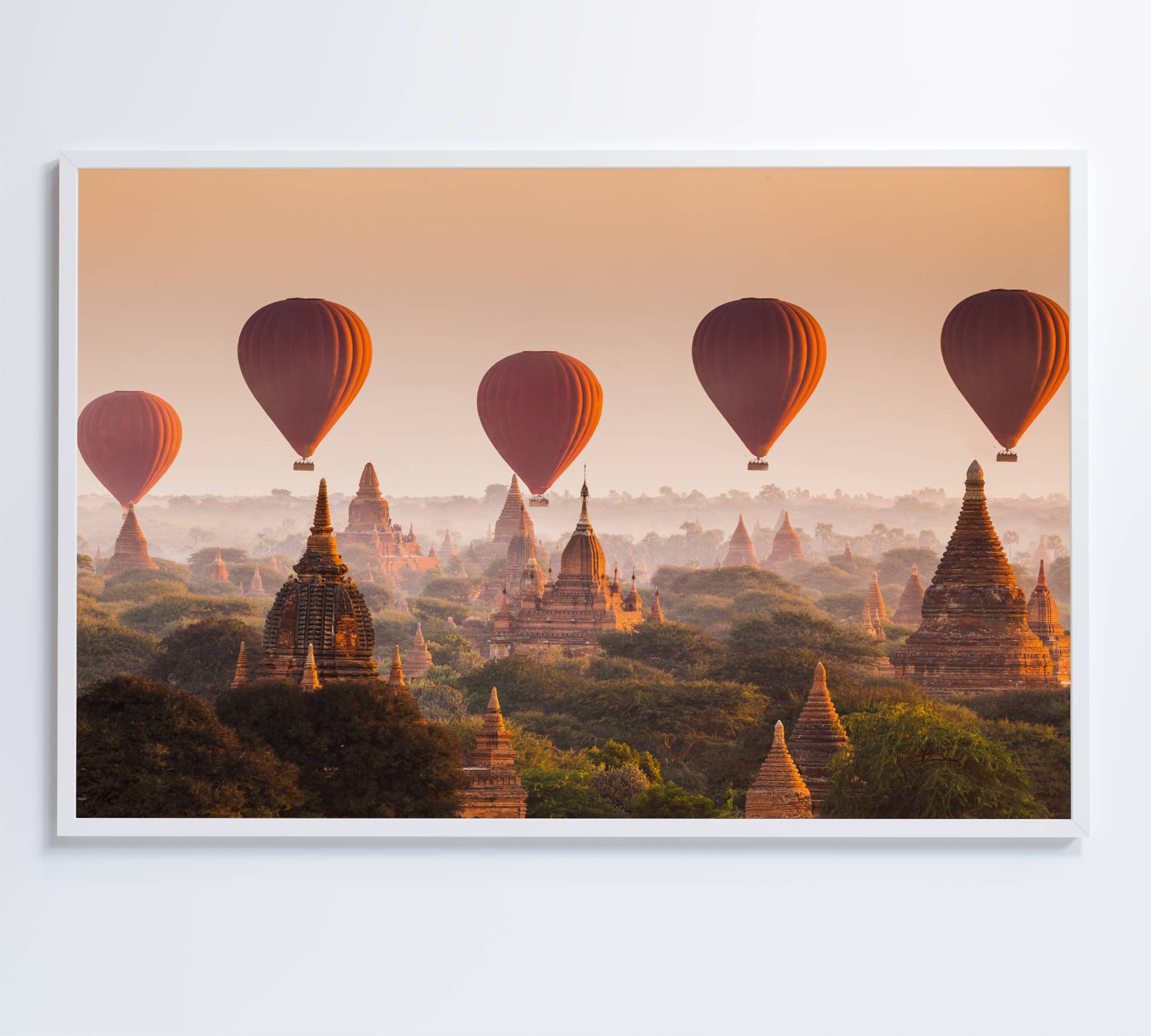 Quadro Decorativo Balões sobre Bagan Mianmar - 7