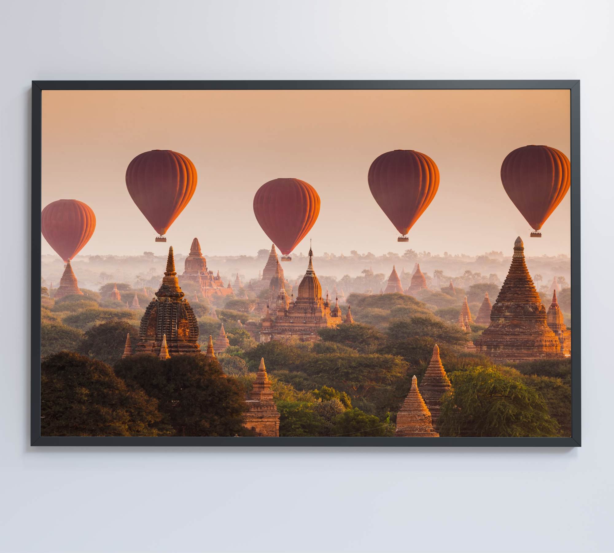 Quadro Decorativo Balões sobre Bagan Mianmar - 8