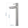 Torneira Banheiro Bica Alta Metal Inox Mesa Nox19 Doan - 2