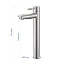 Ver imagem 2 de Torneira Banheiro Bica Alta Metal Inox Mesa Nox19 Doan