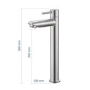 Ver imagem 2 de Torneira Banheiro Bica Alta Metal Inox Mesa Nox19 Doan