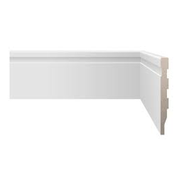 Rodape Bell Branco Frisado 70/220mm - Br - 1