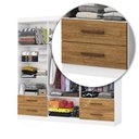 Ver imagem 6 de Guarda-Roupa Casal Dubai 6 Portas 4 Gavetas Multimóveis CR35556 Branco/Cinamomo
