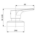 Ver imagem 2 de Kit com 3 Acabamento de Registro para Base Docol 1.1/4, 1.1/2 Atlas Roca