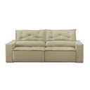 Ver imagem 6 de Sofá Retrátil e Reclinável 3 lugares com Molas 1,50m Laura Suede Bege Madelina