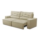 Ver imagem 5 de Sofá Retrátil e Reclinável 3 lugares com Molas 1,50m Laura Suede Bege Madelina