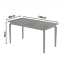 Ver imagem 3 de Mesa de Jantar Alegra 160x80 Tampo Mdf Jcm Movelaria