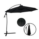 Ver imagem 1 de Ombrelone Lateral Suspenso 3 Metros Jardim com Base e Manivela Importway Iwoblb-300