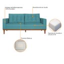 Ver imagem 5 de Sofá 2 Lugares Dubai Suede - Amarena Móveis Sofá 2 Lugares Sofás Azul Turquesa