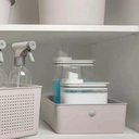 Ver imagem 3 de Kit 4 Caixas Organizadoras ou Multiuso 12L Bege Flow 34x27x13cm Lavanderia Closet Banheiro