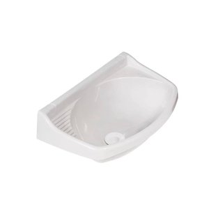 Kit 6 Lavatórios Plásticos com Válvula Pequena Brancos Metasul