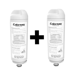 Kit 2 Refil Filtro Para Purificador Colormaq Acqua Eletronico e Compressor Original 2x Colormaq Acqu