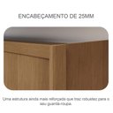 Ver imagem 4 de Guarda Roupa Casal Linea 6 Portas 4 Gavetas Cumaru 23 com Nicho e Espelho – Novo Horizonte