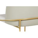 Ver imagem 3 de Cadeira Estofada Aurora Jantar Base Aço Carbono Espuma D28 - Dourado