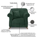 Ver imagem 4 de Poltrona Decorativa Apollo Veludo Verde 2235 - Montanaris Decor