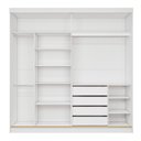 Ver imagem 4 de Guarda-Roupa Casal Elise 2 Portas de Correr 4 Gavetas com Espelhos 100 MDF Pm Home