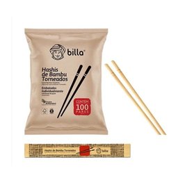 Hashi de Bambu Torneado Billa - com 100 Unidades L. Seki - 3