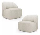 Ver imagem 1 de Kit 2 Poltronas Organica Eloa Linho Bege - Londrilar