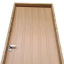 Ver mais imagens de Kit Porta de Madeira Lisa Angelim 210x82cm Batente 18cm Uniportas Abertura Esquerda Marrom