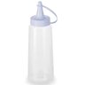 Bisnaga Plástica Flexível 250ml para Molhos Maionese Caldas Cremes Tampa Branca Plasvale - 1