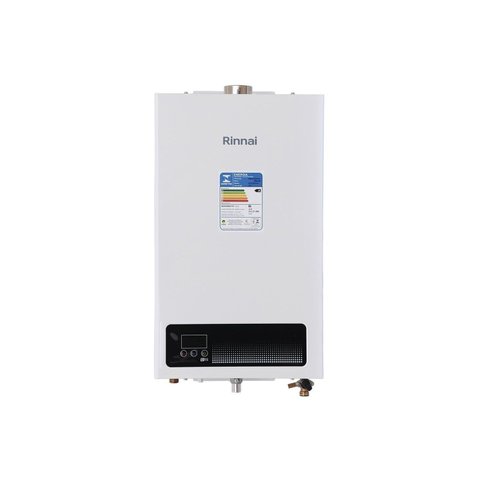 Aquecedor a Gás Digital Reu-E150 Feh (E15) 15 Litros Gn Branco Rinnai