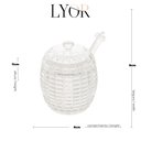 Ver imagem 5 de Meleira de Cristal com Pegador e Tampa Tress 210ml - Lyor