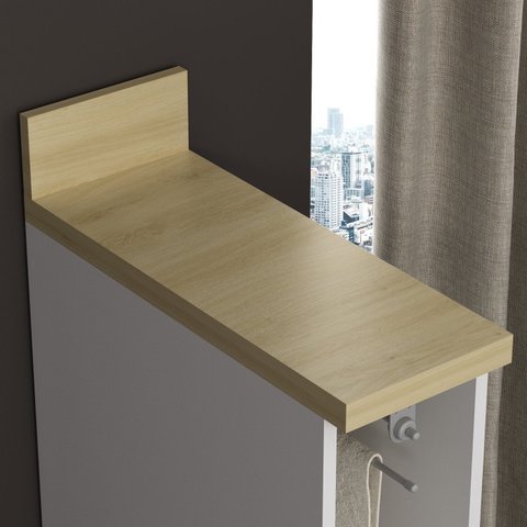 Tampo para Balcão 20CMX52CM TM1329 Carvalho Tropical MDF Grazi Bege